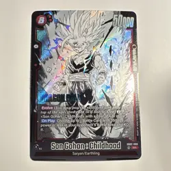 Bandai Dragon Ball Super Card Game Son Gohan: Childhood SR Holo SB02-008 EN - Image 1