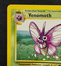 Venomoth 29/64 Non Holo Rare Jungle Pokemon Card - Image 2