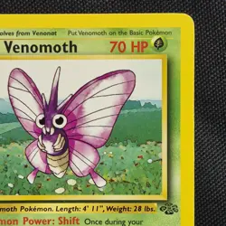 Venomoth 29/64 Non Holo Rare Jungle Pokemon Card - Image 5