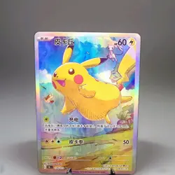 CUSTOM Card WITH TEXTURE Pokemon Pikachu 170/151 S-Chinese Journey 151 - Image 1