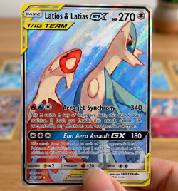 Latios & Latias GX Tag Team Alt Art Holo Custom Pokemon Card Print - Image 1