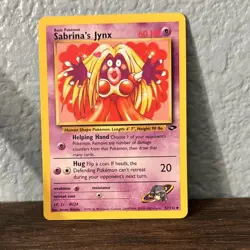 Pokemon Vintage Card Lot 3 Cards Sabrina's Jynx Unown Q Koga's Grimer - Image 2
