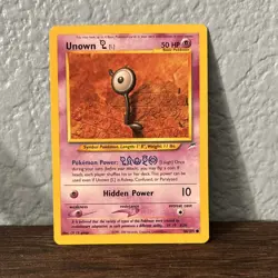 Pokemon Vintage Card Lot 3 Cards Sabrina's Jynx Unown Q Koga's Grimer - Image 4