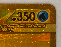 Mega Greninja ex 122/086 Gold Hyper Rare Chaos Rising Pokemon Card NM - Image 4