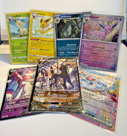 Pokemon Eeveelution Card Bunble 💕 6 Eevee & Evolution Cards + Ultra Rare Card - Image 1