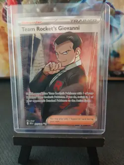 Team Rockets Giovanni 225/182 Destined Rivals Trainer Pokemon Card NM - Image 2