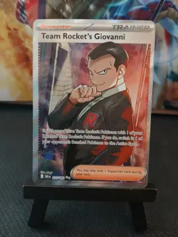 Team Rockets Giovanni 225/182 Destined Rivals Trainer Pokemon Card NM - Image 4
