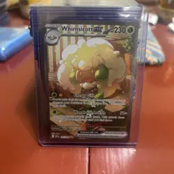Whimsicott ex 165/086 Special Illustration SIR Holo White Flare Pokemon TCG Card - Image 1