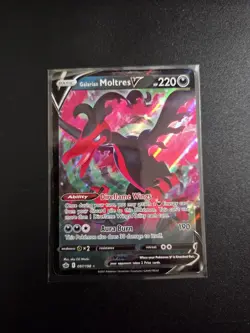 Pokemon Card Lot Full Art V Holo Rare Pikachu SWSH061 Galarian Moltres & More - Image 2