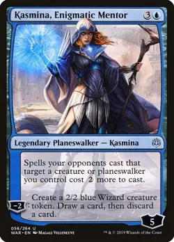 Kasmina, Enigmatic Mentor 3x FOIL WAR MTG War of the Spark Uncommon MINT blue - Image 1