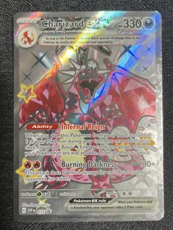 2024 Pokemon SVP EN Black Star Promo Paldean Fates Tin #074 Charizard ex #2 - Image 1