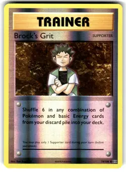 Brock's Grit Reverse Holo Uncommon Evolutions 74/108 Near Mint - Image 1
