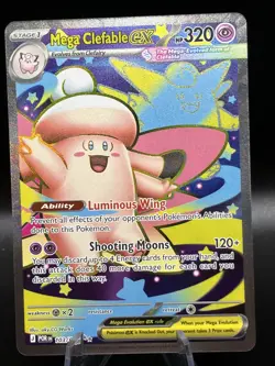 Mega Clefable EX POR EN 103/088 Ultra Rare Holo NM Pokemon Card - Image 1