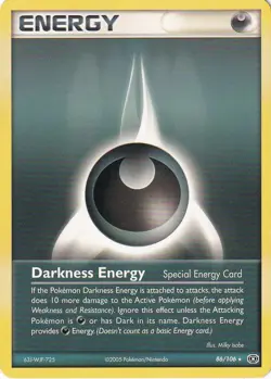 Pokemon TCG Darkness Energy 86/106 Emerald LP - Image 1
