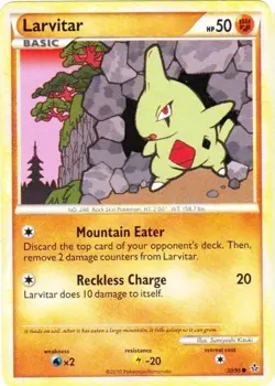 Larvitar 50/95 Pokemon Unleashed NM - Image 1