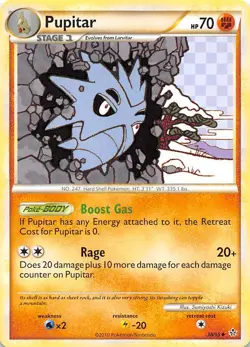 Pupitar 38/95 Pokemon Unleashed LP - Image 1