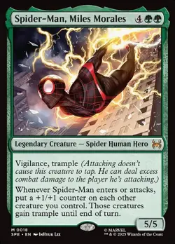Spider-Man, Miles Morales M Foil #18 | SPE Marvel's Spider-Man Eternal | MTG - Image 1