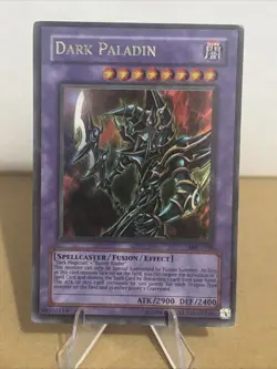 Yugioh Dark Paladin MFC-105 Ultra Rare Original 2003 Unlimited HP DAMAGED BACK - Image 1