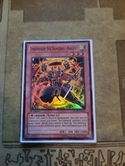 YUGIOH LEGENDARY SIX SAMURAI KAGEKI SDWA-EN018 SUPER 1ST ED NM/VLP - Image 1