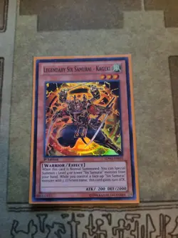 YUGIOH LEGENDARY SIX SAMURAI KAGEKI SDWA-EN018 SUPER 1ST ED NM/VLP - Image 3