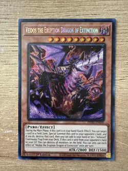 Yugioh Veidos the Eruption Dragon of Extinction PHNI-EN090 Secret Rare NM - Image 1