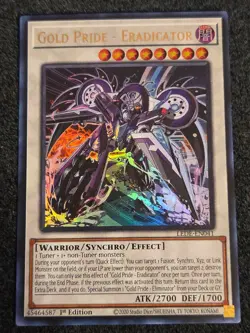 Yugioh Gold Pride - Eradicator LEDE-EN041 Ultra Rare 1st Edition NM - Image 1