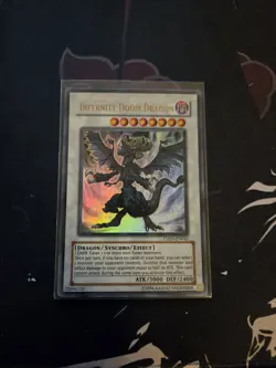 YUGIOH INFERNITY DOOM DRAGON TSHD-EN042 ULTRA UNLIMITED ED LP - Image 1