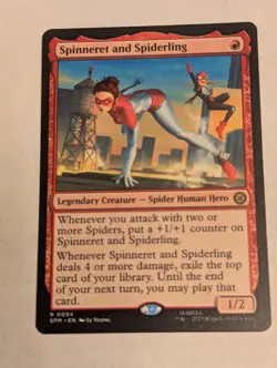 Spinneret and Spiderling - MTG - Marvel's Spider-Man, Regular, NM - Image 1