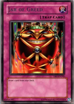 Jar of Greed DB1-EN242 Rare Dark Beginning 1 Yu-Gi-Oh Unlimited MP - Image 1