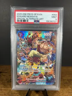 2025 One Piece OP10-Royal Blood Special Alternate Art #002 Edward Newgate PSA 9 - Image 1