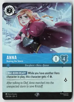 Disney Lorcana Anna 218/204 Fabled Epic NM - Image 1