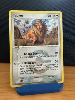 Tauros - 16/112 - *Holo Rare* - Pokemon FireRed & LeafGreen - MP - Image 1