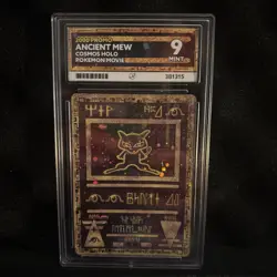 Pokemon Ancient Mew Cosmos Holo Movie Promo Card 2000 Ace 9 - Image 1