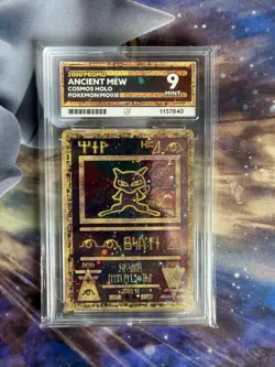 Ancient Mew ACE 9 Cosmos Holo Pokemon Movie Promo Card 2000 - Image 1