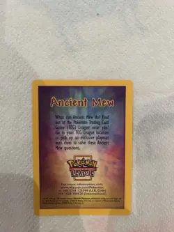 Pokemon TCG Ancient Mew Promo 2000 Holo Movie Card Mint Condition - Image 2
