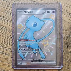 Pokemon Mew ex 216/091 SV Paldean Fates Shiny Ultra Rare Full Art Holo - Image 1