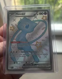 Pokemon Mew ex 216/091 SV Paldean Fates Shiny Ultra Rare Full Art Holo EN - Image 1