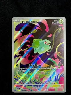Bulbasaur Illustration Rare Card 133/132 Mega Evolution NM Condition Pokemon TCG - Image 1