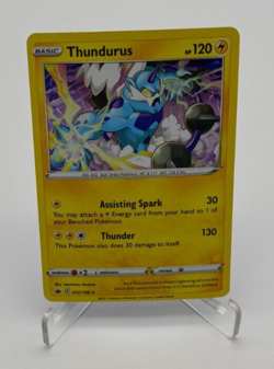 Pokemon Trading Card Game TCG Chilling Reign Thundurus Galaxy Holo 052/198 - Image 1