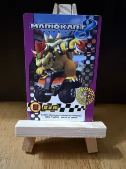 Mario Kart 8 Bowser Card Nintendo Vintage Japanese U.S Seller - Image 1