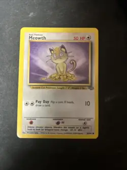 Meowth 56/64 - Jungle Unlimited Pokemon Card - Vintage WOTC D61 - Image 1