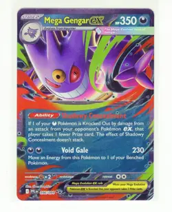 ENGLISH Mega Gengar ex 056 Phantasmal Flames Pokemon Card (TLB2) - Image 1