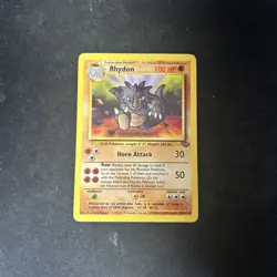 RHYDON - Jungle Set - 45/64 - Uncommon Pokemon Card - Unlimited Edition D7 - Image 1