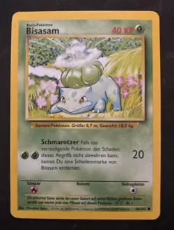 Pokemon Bisasam 44/102 German Bulbasaur Base Set Card - Image 1