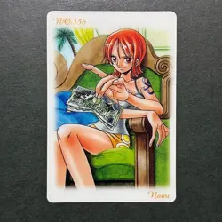 S7548 Nami No.156 Japanese One Piece Vintage Gumica Gummy Card YJ19 - Image 1
