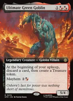 Ultimate Green Goblin R Extended Art Foil #276 | SPM Marvel's Spider-Man | MTG - Image 1