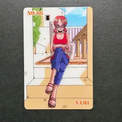 S7551 Nami No.66 Japanese One Piece Vintage Gumica Gummy Card YJ19 - Image 1