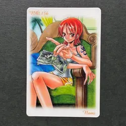 S7600 Nami No.156 Japanese One Piece Gumica Gummy Card Vintage YJ19 - Image 1