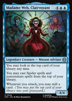 Madame Web, Clairvoyant U Foil #36 | SPM Marvel's Spider-Man | MTG - Image 1