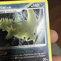 Tyranitar (DP Stormfront) 30/100 Holo Holo Rare Deck Exclusives Pokemon LP - Image 2